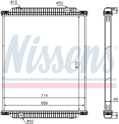 Radiator, engine cooling  Art. 672570