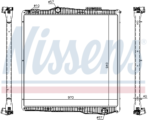 Radiator, engine cooling  Art. 67291