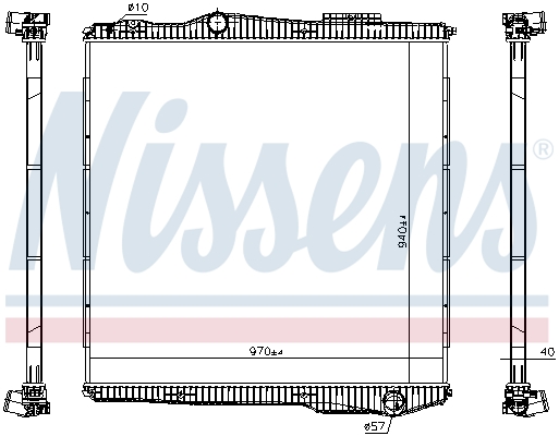 Radiator, engine cooling  Art. 672910