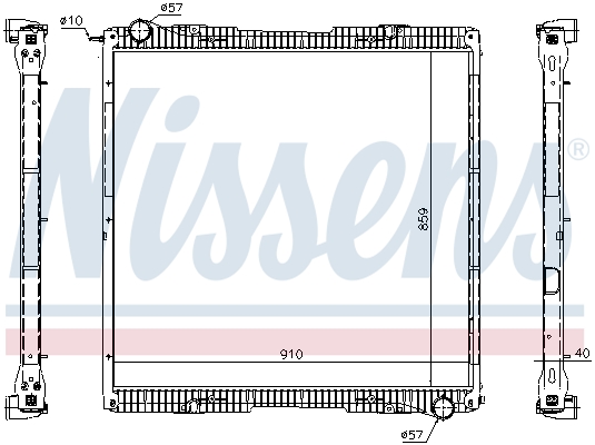 Radiator, engine cooling  Art. 67292