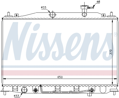 Radiator, engine cooling  Art. 67503