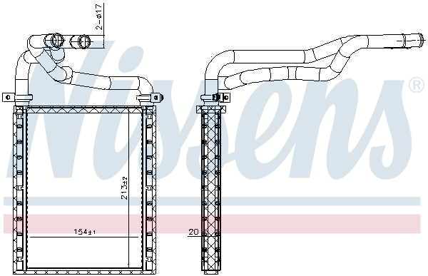 Heat Exchanger, interior heating  Art. 707191