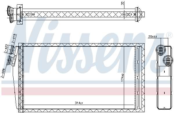 Temperature sensor, exhaust system (rear) (Exhaust gas supercharger)  Art. 707206