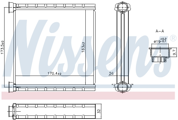 Heat Exchanger, interior heating  Art. 707278