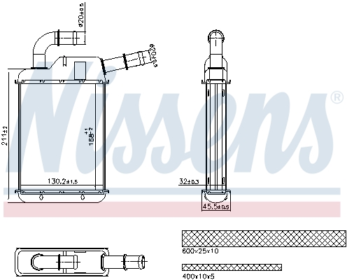 Heat Exchanger, interior heating  Art. 707279