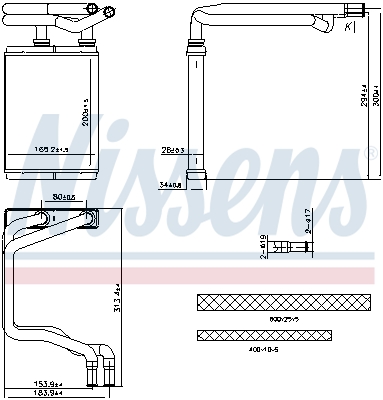 Heat Exchanger, interior heating  Art. 707291