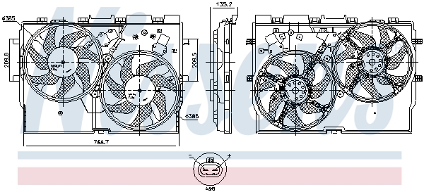 Fan, engine cooling  Art. 850004