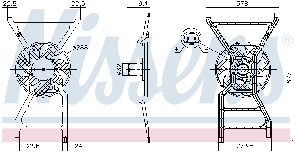 Fan, engine cooling  Art. 850089