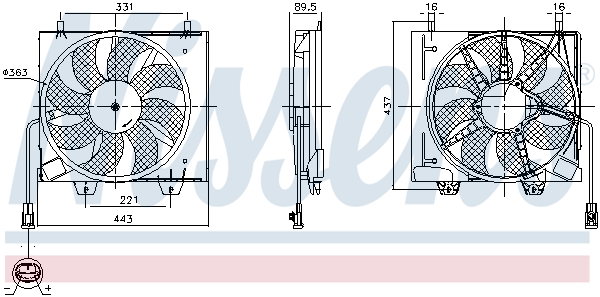 Fan, engine cooling  Art. 850125