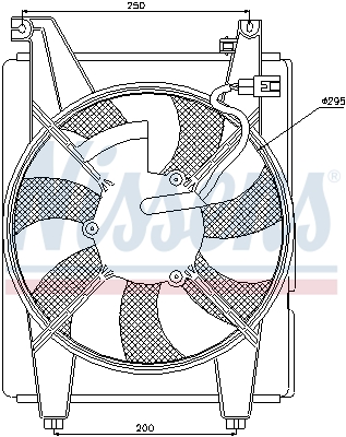 Fan, engine cooling  Art. 85088