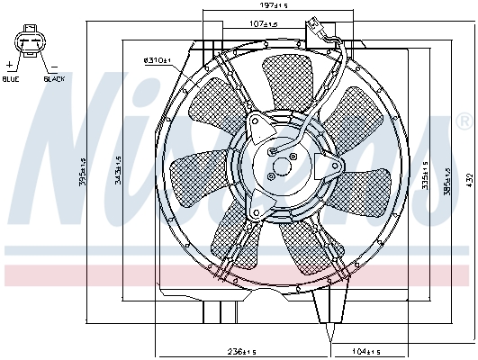 Fan, engine cooling (12)  Art. 85275