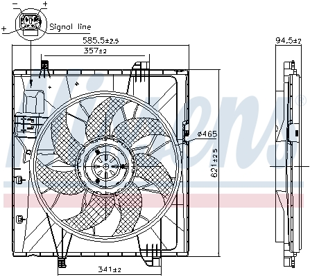 Fan, engine cooling  Art. 85857