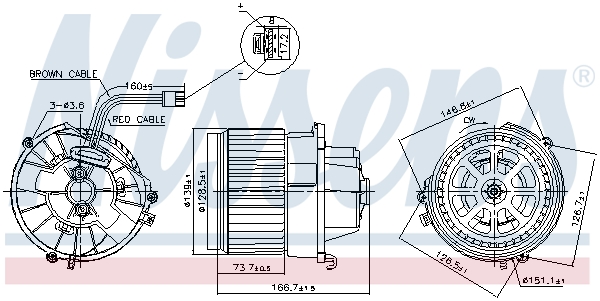 Interior Blower  Art. 87599