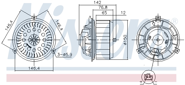 Interior Blower  Art. 87623