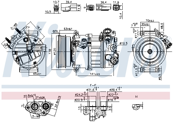 Compressor, air conditioning  Art. 890593