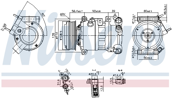 Compressor, air conditioning  Art. 890599