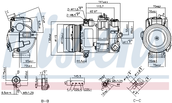 Compressor, air conditioning  Art. 890696