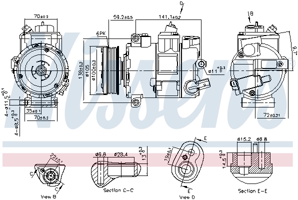 Compressor, air conditioning  Art. 890773