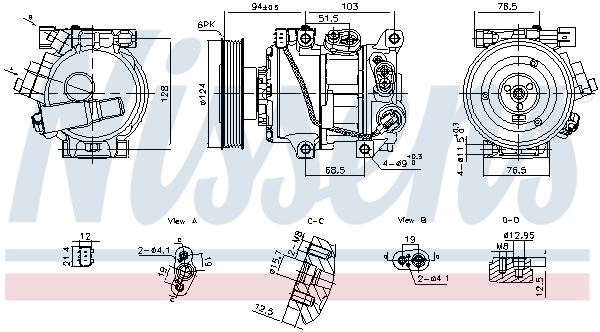 Compressor, air conditioning  Art. 890896