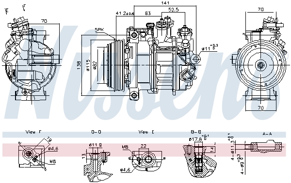 Compressor, air conditioning  Art. 890919