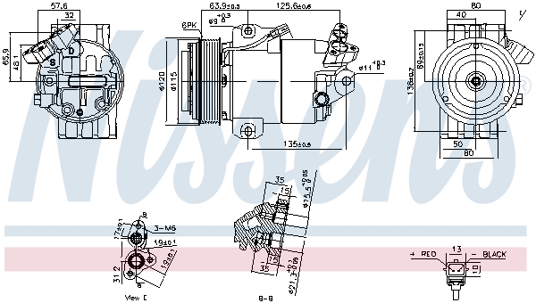 Compressor, air conditioning  Art. 891012