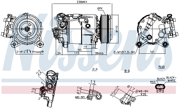 Compressor, air conditioning  Art. 891019