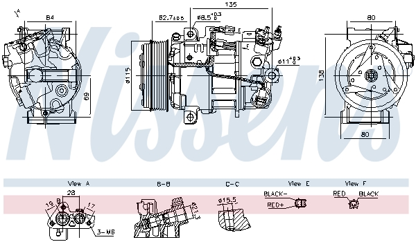 Compressor, air conditioning  Art. 891042