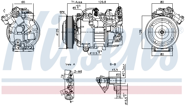 Compressor, air conditioning  Art. 891043