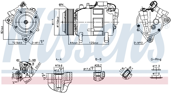 Compressor, air conditioning  Art. 891148