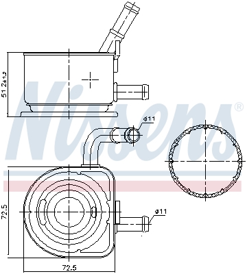 Oil Cooler, engine oil  Art. 91230