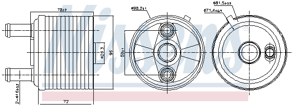 Oil Cooler, automatic transmission  Art. 91267