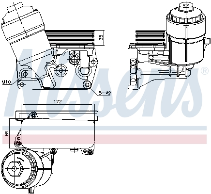 Oil Cooler, engine oil  Art. 91310