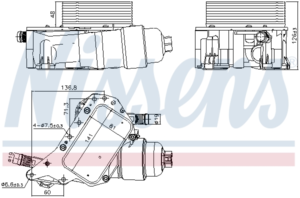 Oil Cooler, engine oil  Art. 91339