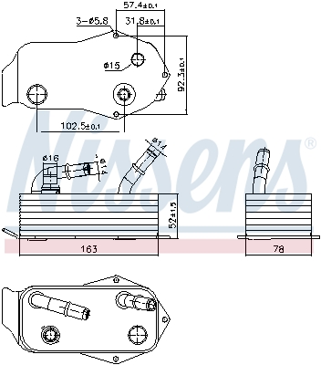 Oil Cooler, automatic transmission  Art. 91353