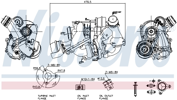 Soot/Particulate Filter, Repair Kit (Front)  Art. 93310