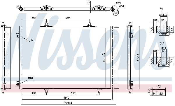 Condenser, air conditioning  Art. 941276