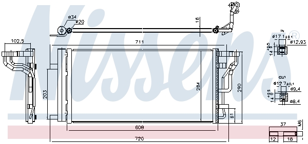 Condenser, air conditioning  Art. 941289