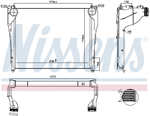 Charge Air Cooler  (9605000002)  Art. 97081