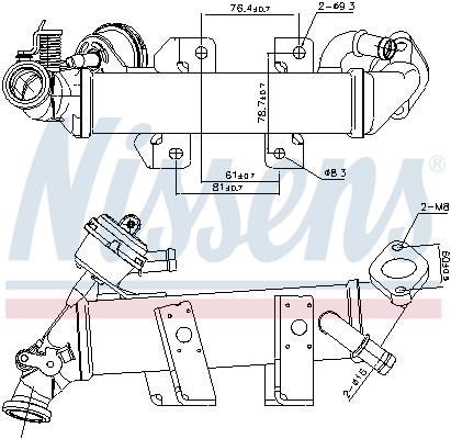 Cooler, exhaust gas recirculation  Art. 989389