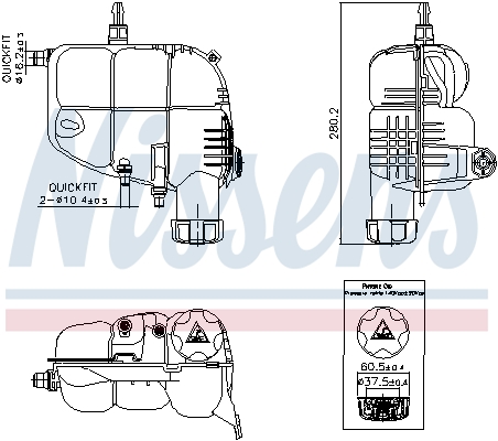 Expansion Tank, coolant (179)  Art. 996185