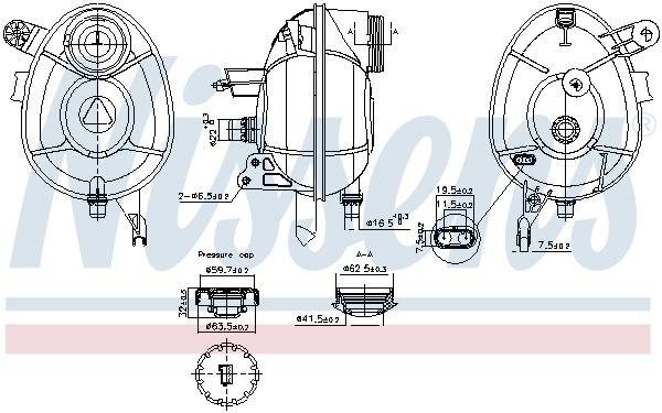 Expansion Tank, coolant  Art. 996201