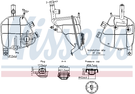 Expansion Tank, coolant  Art. 996202