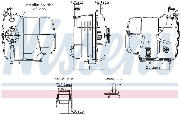 Expansion Tank, coolant  Art. 996224