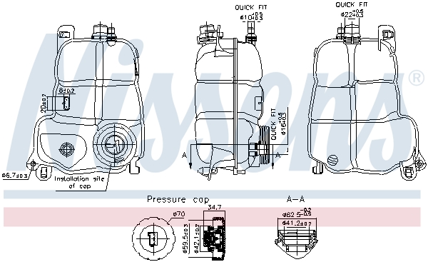 Expansion Tank, coolant  Art. 996228