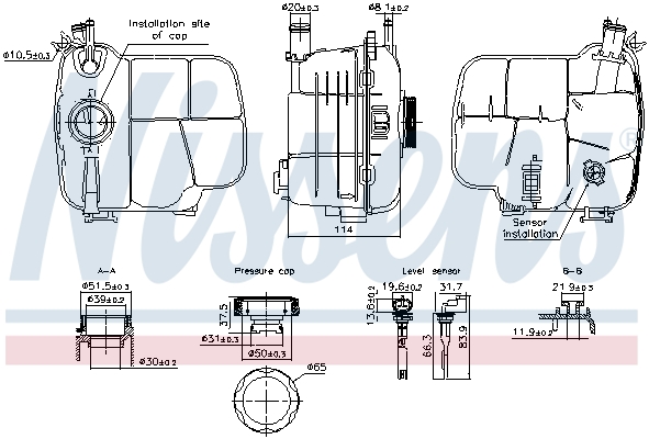 Expansion Tank, coolant  Art. 996305