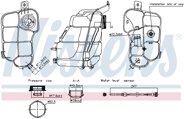 Expansion Tank, coolant  Art. 996318