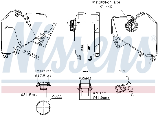 Expansion Tank, coolant  Art. 996322