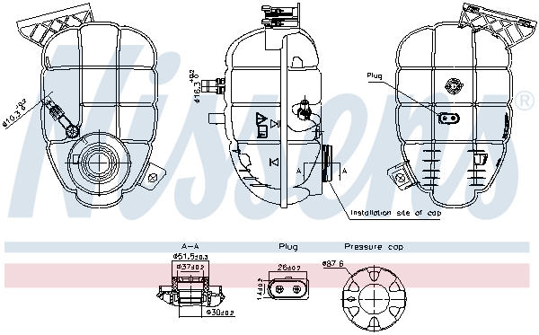 Expansion Tank, coolant  Art. 996325