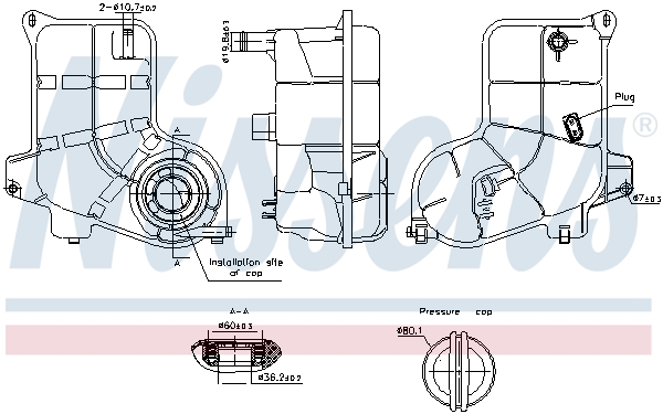 Expansion Tank, coolant  Art. 996363