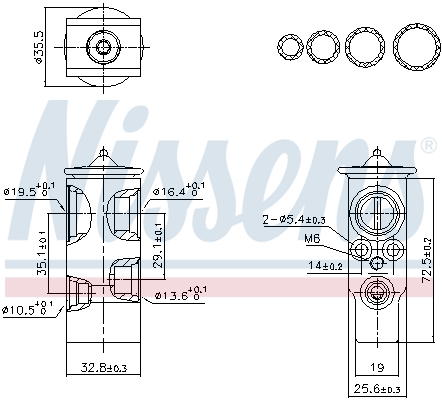 Expansion Valve, air conditioning  Art. 999451